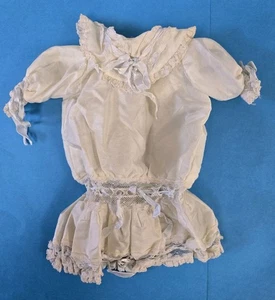 Antikes Seidenspitzenkleid für französische Bebe Biskuit 15 Zoll Puppe - Bild 1 von 10