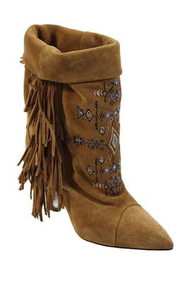 Isabel Marant Mujer Gamuza Flecos Vaquero Botines Marrón Talla 36 6 Foto 1 de 4