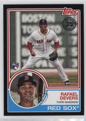 2018 Topps Update 1983 Topps Design Black /299 Rafael Devers #83-47 Rookie RC - Image 1 of 2