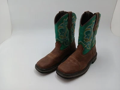 Georgia Boot Carbo-Tec Big Kids Pull On Boot EE. UU. 3,5 M marrón turquesa Foto 1 de 4