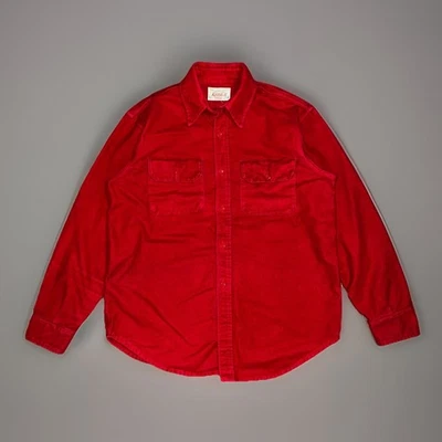 True vintage 50s Duxbak Kamp-it Chamois Cloth Button Up Classic Pocket Shirt XL - Image 1 of 4