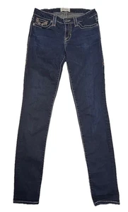 Big Star Maddie Skinny Women’s Jeans 26L Dark Wash Stretch Embroidered Pockets - Picture 1 of 7