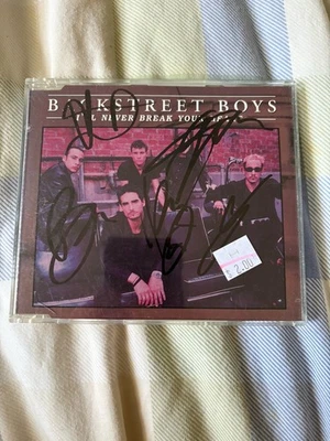 CD sencillo firmado Backstreet Boys todos los miembros I’ll Never Break Your Heart Foto 1 de 3