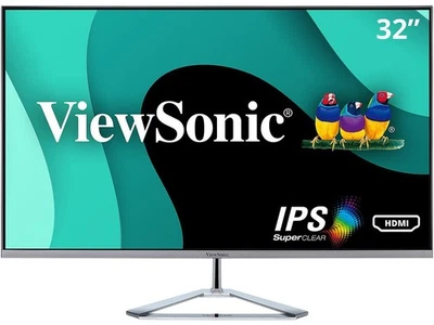 ViewSonic VX3276-MHD 32 Inch 1080p Frameless Widescreen IPS Monitor with Screen - Image 1 of 4