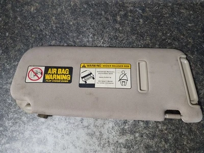 07 - 12 Hyundai Santa Fe Left Driver Sun Visor Shade Lighted Vanity Tan OEM - Image 1 of 4