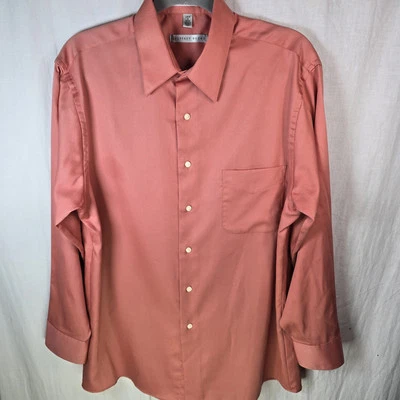 Geoffrey Beene "Santeen" Hombres_Camisa de Vestir Manga Larga Buttondown Talla Grande... Foto 1 de 4