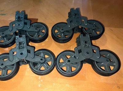 Complete Boogie Wheel Set For  21st Century Toys 1/6 Stuart RC Tank MINT! - Image 1 of 4