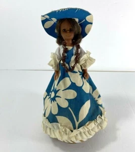 Vintage Music Box Hawaiian Girl Island Dancer Caribbean Tropical 9" Tall - Picture 1 of 9