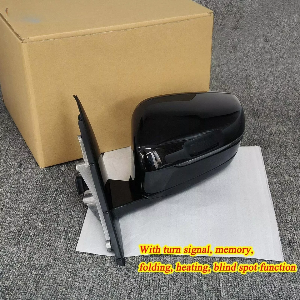 黑色左驱动镜带盲点适用于 51167485121 宝马 530i 540i 530e 17-22 — 第 1/4 张图片