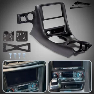 Double Din Dash Installation Kit Radio Console For Chevy Corvette C5 97-04 Black - Picture 1 of 20