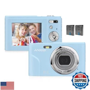Andoer Portable Digital Camera 48MP 1080P 2.4-inch IPS Screen 16X Zoom Auto F - Picture 1 of 5