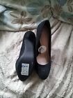 Black Faux Suede Stilleto Shoes Size 6 From New Look