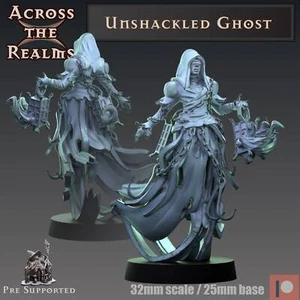 Unshackled Ghost | DnD Miniatures | Gioco da tavolo | Miniatura da tavolo | - Foto 1 di 3