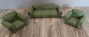 Puppenstube Möbel altes Sofa & Sessel 3tlg 50/60er Jahre Puppenhaus Patscheider - Bild 1 von 7