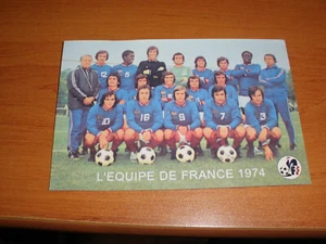 FOOTBALL - CARTE POSTALE EQUIPE  DE FRANCE  1974 - Imagen 1 de 2