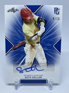 2021 LEAF PERFECT GAME BLUE SETH KELLER AUTO 9/15 Atlanta Braves BA-SK1 - Picture 1 of 2