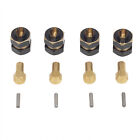 4Pack Brass Extended Hex Wheel Hubs Adapters for Axial SCX24 1/24 RC Crawler Car
