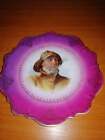 Antique Hand Painted Porcelain Plate Man with a pipe Carl Tielsch CT Altwasser