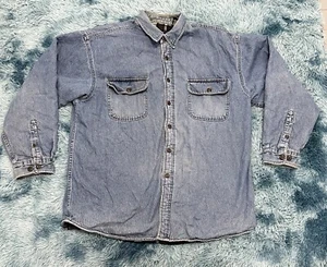 Chaqueta Camisa Vaquera Forrada de Vellón De Colección Wolverine Para Hombres Talla XL - Imagen 1 de 8