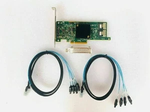 Intel SAS2308-8i (9217-8i) 6Gbps HBA PCI-E Server Controller Card + 2*8087 SATA - Picture 1 of 4
