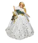 Poupée Barbie blonde OOAK fantôme de Noël blanc cape médiévale vacances décoration de maison