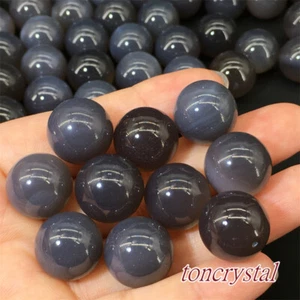 10pz Sfera di Agata Naturale Intagliata Quarzo Cristallo Sfera Guarigione 15mm+ - Foto 1 di 12