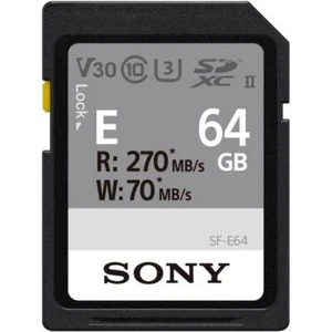 Sony 64GB Sf-E Série Uhs-Ii SDXC V30 Memory Carte SFE64A - Photo 1 sur 1