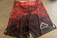 MMA Kick boxing wrestling Youth Shorts Size Youth Large New Red Black