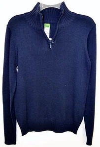 Sam and George Sweater Boy Navy Blue High Collar Sweater Quarter Zip MSRP 44 NEW - Picture 1 of 3