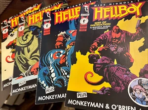 HELLBOY: SEED OF DESTRUCTION PART 1-4 DARK HORSE 1994 AVG 9.6/NM+ - Foto 1 di 5