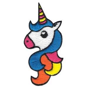 Unicorn Head DIY Iron On Embroidered Applique Patch - Picture 1 of 1