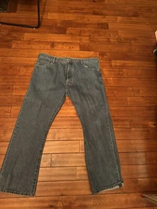 LEVI'S 517 Straight Leg Dark Wash Blue Denim Jeans Men's Size W42 L 30 - Picture 1 of 4