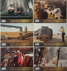 2015 TOPPS STAR WARS: THE FORCE AWAKENS SERIES 1 Card Set BEHIND THE SCENES - Picture 1 of 2