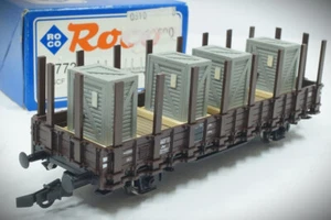 1:87 HO Roco 47727 Rungenwagen Jhor N° 122 552 der SNCF beladen mit Holzkisten - Bild 1 von 10