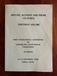 First International Conference on Earthquake Geotechnical Engineering JAPAN 1995 - Picture 1 of 2