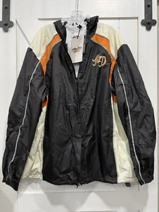 Harley Davidson Rainproof Waterproof Jacket 3W Womens BLK/Orange NEW NWT 2015 - Bild 1 von 23