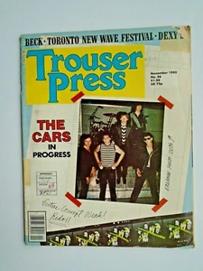 TROUSER PRESS November 1980 #56 Cars Bowie Dexys Dire Straits Magazine - Picture 1 of 1