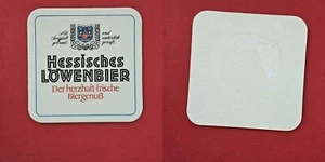 Hessisches Löwenbier einseitig Brauerei Bierdeckel Coaster Beermat - Picture 1 of 1