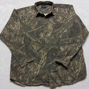 Vintage Mossy Oak Herren XL Shadow Branch Button Up Canvas Jagdhemd Qualität - Bild 1 von 11