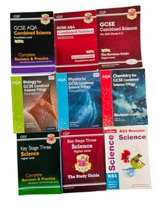 USED GCSE Science Revision Book Bundle X9 Collins GCP & AQA - Picture 1 of 21
