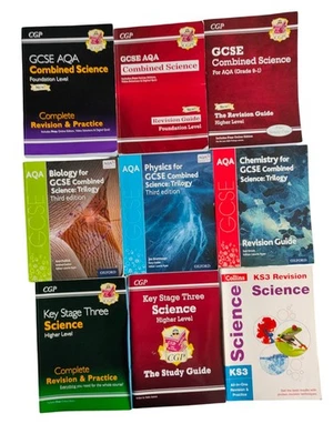 USED GCSE Science Revision Book Bundle X9 Collins GCP & AQA - Image 1 of 4