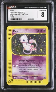 CGC 8 Mew 2002 Expedition 19/165 Holo Pokemon Card - Picture 1 of 2