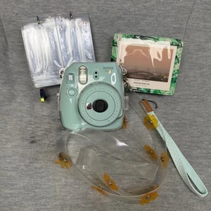 Instax Mini 9 Blue Camera Bundle – Works, Needs 2 AA Batteries & Film - Picture 1 of 4