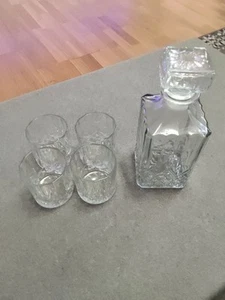 Karaffe Whiskykaraffe mit 4 Gläser - Whisky-Set aus hochwertigem Glas - Bild 1 von 5