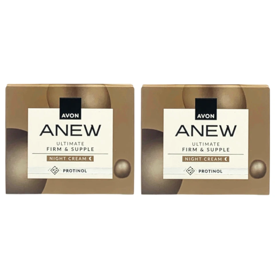 2 x AVON Anew Ultimate Restoring Night Cream with Protinol 50ml - 1.70 fl.oz - Image 1 of 1