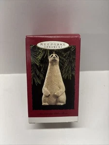 1992 Hallmark Lou Rankin Polar Bear Keepsake Christmas Ornament NIB - Picture 1 of 2