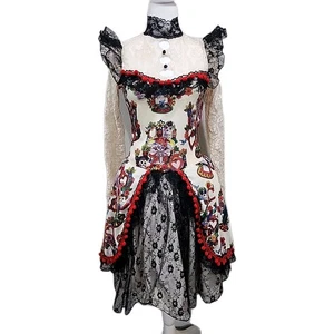 Spirit Halloween Costume Day of The Dead Sugar Skull Bride Dress Adult Medium M - Picture 1 of 8