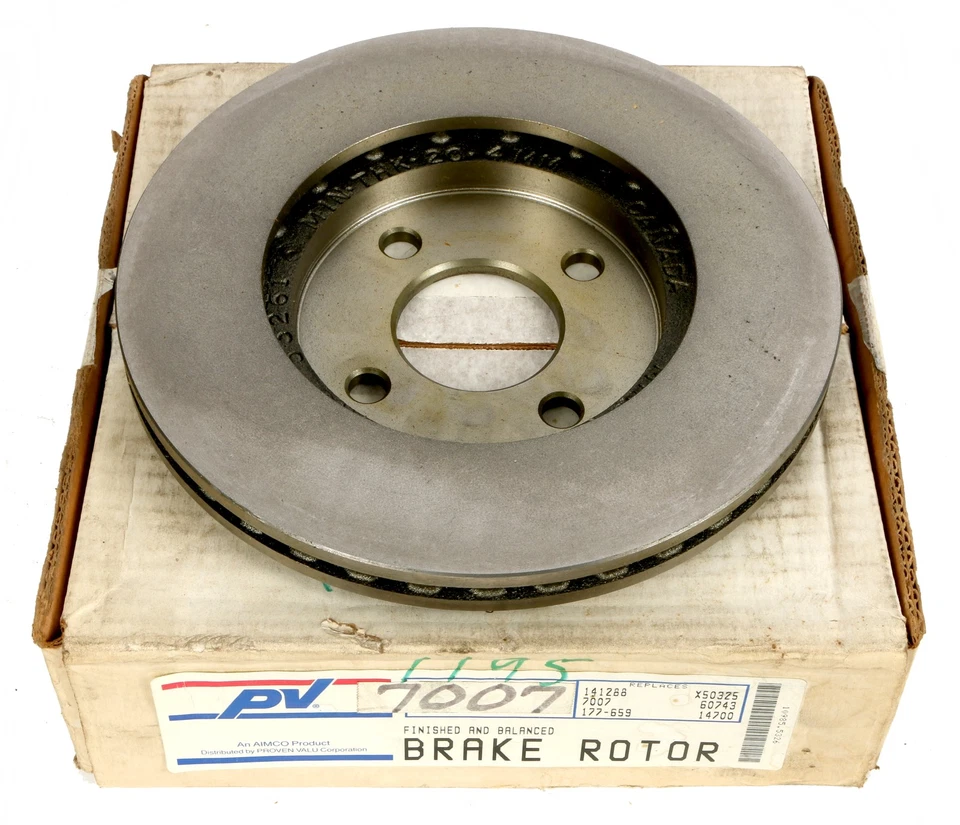 1984-1985 Dodge Caravan Voyager Front 4 Stud Brake Rotor Part Number 141288 - Imagem 1 de 2