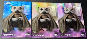 2025 Topps Chrome Star Wars Green /99 Kh'ymm Debut Blue Pulsar Refractor #74 - Picture 1 of 2