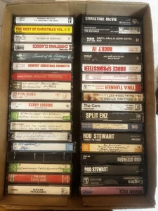 Vintage Cassette Tape Lot Rock Pop Country Classical Pavarotti Willie Nelson 50s - Picture 1 of 16